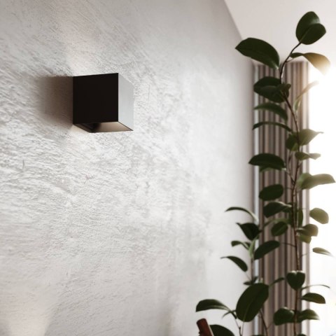 Sollux Lampa Kinkiet LUCA czarny LED IP54