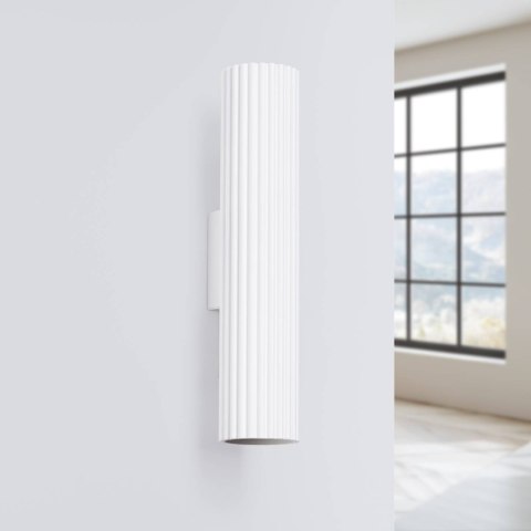 LAMPA ŚCIENNA Kinkiet KARBON 30 biały