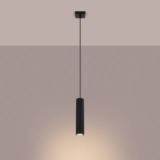 ŻYRANDOL LAMPA SUFITOWA Lampa wisząca KARBON 1 czarny