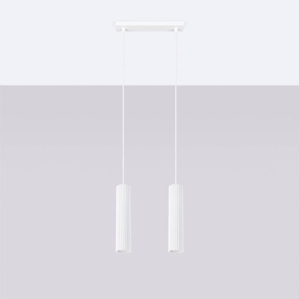 Sollux Lighting Lampa wisząca KARBON 2 biały