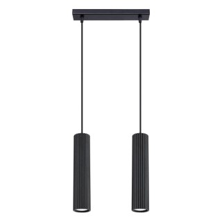ŻYRANDOL LAMPA SUFITOWA Lampa wisząca KARBON 2 czarny