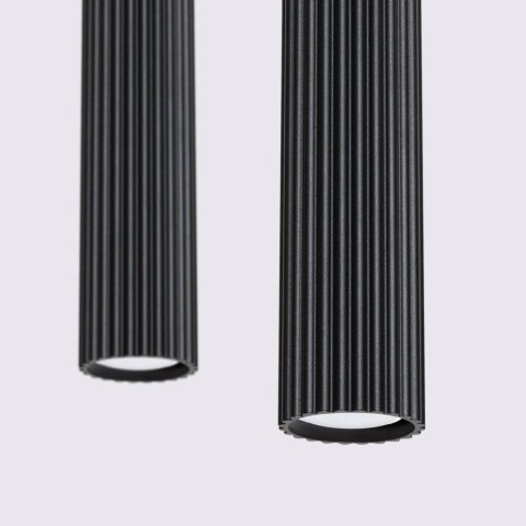 ŻYRANDOL LAMPA SUFITOWA Lampa wisząca KARBON 2 czarny