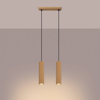 ŻYRANDOL LAMPA SUFITOWA Lampa wisząca KARBON 2 złoty