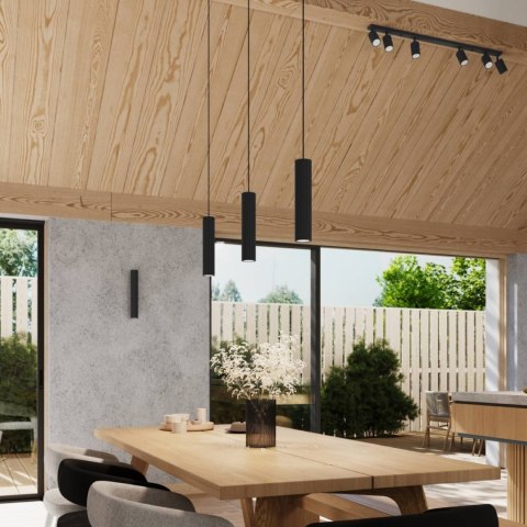 ŻYRANDOL LAMPA SUFITOWA Lampa wisząca KARBON 3P czarny