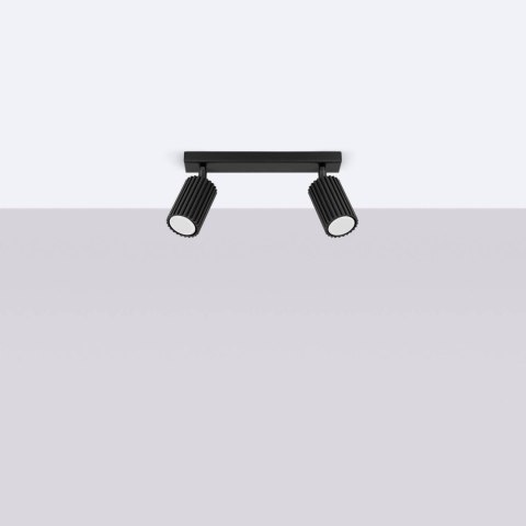 PLAFON LAMPA SUFITOWA REFLEKTOR LISTWA KARBON 2 czarny