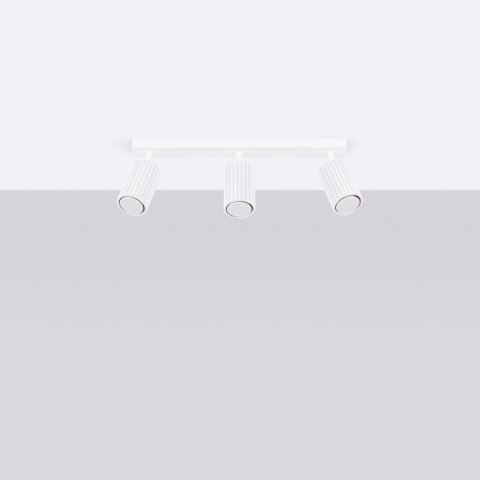 PLAFON LAMPA SUFITOWA REFLEKTOR LISTWA KARBON 3L biały