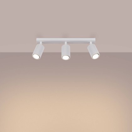 PLAFON LAMPA SUFITOWA REFLEKTOR LISTWA KARBON 3L biały