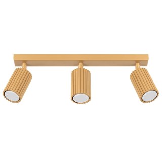 PLAFON LAMPA SUFITOWA REFLEKTOR LISTWA KARBON 3L złoty