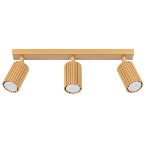 PLAFON LAMPA SUFITOWA REFLEKTOR LISTWA KARBON 3L złoty