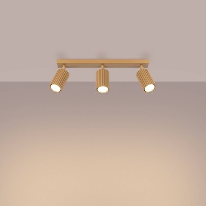 PLAFON LAMPA SUFITOWA REFLEKTOR LISTWA KARBON 3L złoty