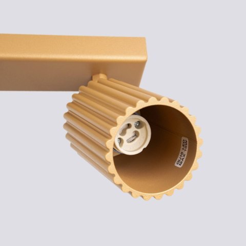 PLAFON LAMPA SUFITOWA REFLEKTOR LISTWA KARBON 3L złoty