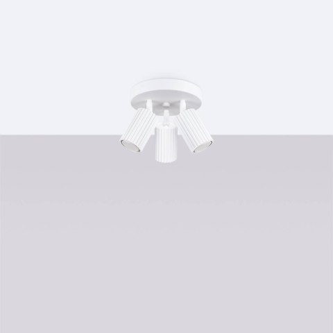 PLAFON LAMPA SUFITOWA REFLEKTOR KARBON 3P biały