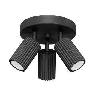 PLAFON LAMPA SUFITOWA REFLEKTOR KARBON 3P czarny