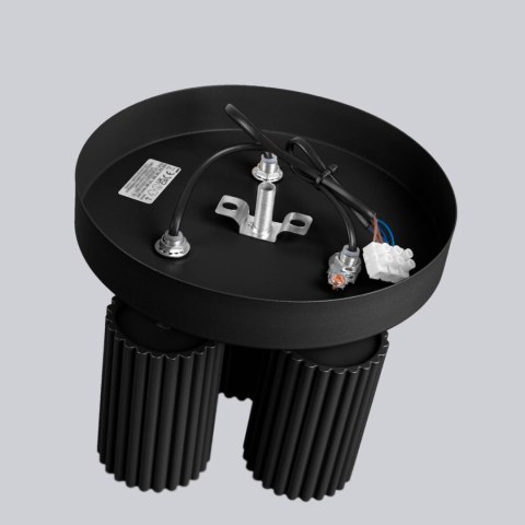 PLAFON LAMPA SUFITOWA REFLEKTOR KARBON 3P czarny