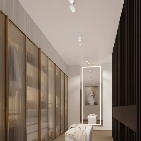 PLAFON LAMPA SUFITOWA REFLEKTOR LISTWA KARBON 4 biały