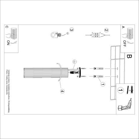 PLAFON LAMPA SUFITOWA REFLEKTOR TUBA SPOT KARBON 40 czarny