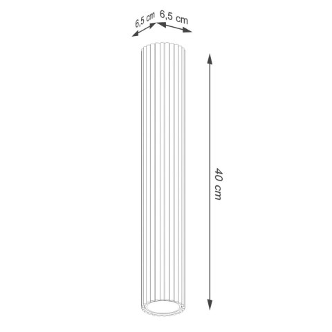 PLAFON LAMPA SUFITOWA REFLEKTOR TUBA SPOT KARBON 40 złoty
