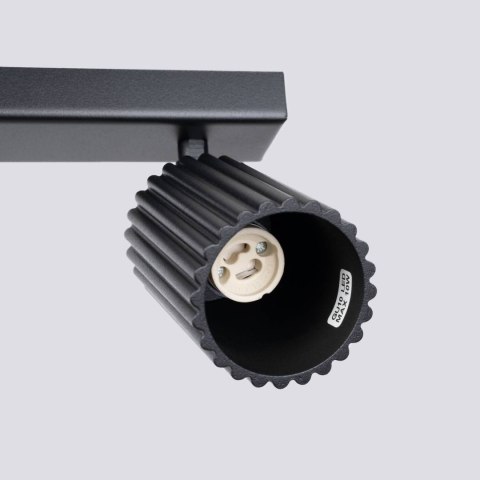 PLAFON LAMPA SUFITOWA REFLEKTOR SOLLUX  KARBON 4L czarny