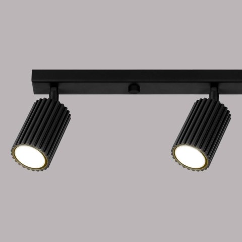 PLAFON LAMPA SUFITOWA REFLEKTOR SOLLUX  KARBON 4L czarny