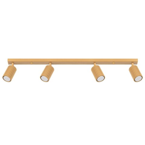 PLAFON LAMPA SUFITOWA REFLEKTOR LISTWA KARBON 4L złoty