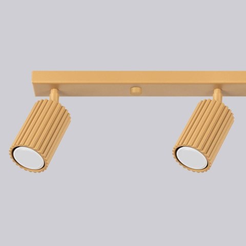 PLAFON LAMPA SUFITOWA REFLEKTOR LISTWA KARBON 4L złoty