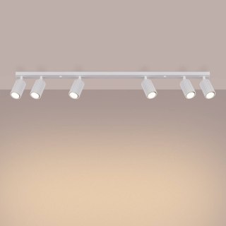 PLAFON LAMPA SUFITOWA REFLEKTOR LISTWA KARBON 6L biały