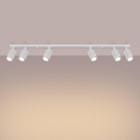 PLAFON LAMPA SUFITOWA REFLEKTOR LISTWA KARBON 6L biały