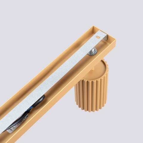 PLAFON LAMPA SUFITOWA REFLEKTOR SOLLUX  KARBON 6L złoty