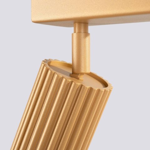 PLAFON LAMPA SUFITOWA REFLEKTOR SOLLUX  KARBON 6L złoty