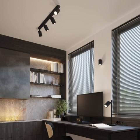 LAMPA ŚCIENNA Kinkiet KARBON 10 czarny