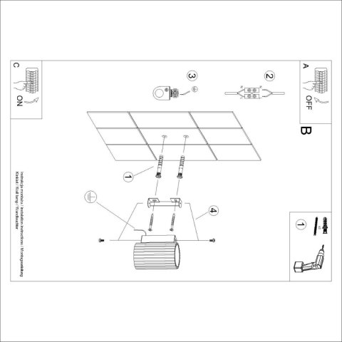 LAMPA ŚCIENNA Kinkiet KARBON 10 złoty
