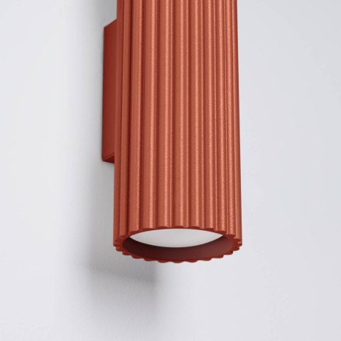 LAMPA ŚCIENNA Kinkiet KARBON 20 ochra czerwona
