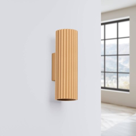 LAMPA ŚCIENNA Kinkiet KARBON 20 złoty