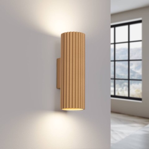 LAMPA ŚCIENNA Kinkiet KARBON 20 złoty