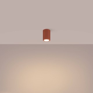 PLAFON LAMPA SUFITOWA REFLEKTOR TUBA SPOT KARBON 10 ochra czerwona