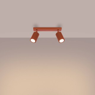 PLAFON LAMPA SUFITOWA REFLEKTOR LISTWA KARBON 2 ochra czerwona