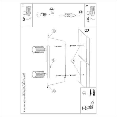 PLAFON LAMPA SUFITOWA REFLEKTOR LISTWA KARBON 2 ochra czerwona
