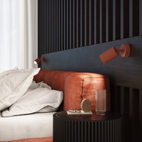 PLAFON LAMPA SUFITOWA REFLEKTOR LISTWA KARBON 2 ochra czerwona