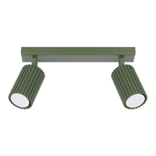 PLAFON LAMPA SUFITOWA REFLEKTOR LISTWA KARBON 2 zielony oliwkowy