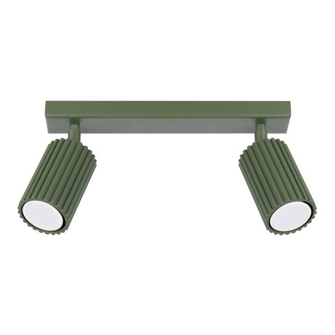 PLAFON LAMPA SUFITOWA REFLEKTOR LISTWA KARBON 2 zielony oliwkowy