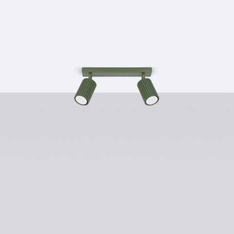 PLAFON LAMPA SUFITOWA REFLEKTOR LISTWA KARBON 2 zielony oliwkowy