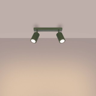 PLAFON LAMPA SUFITOWA REFLEKTOR LISTWA KARBON 2 zielony oliwkowy