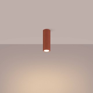 PLAFON LAMPA SUFITOWA REFLEKTOR TUBA SPOT KARBON 20 ochra czerwona