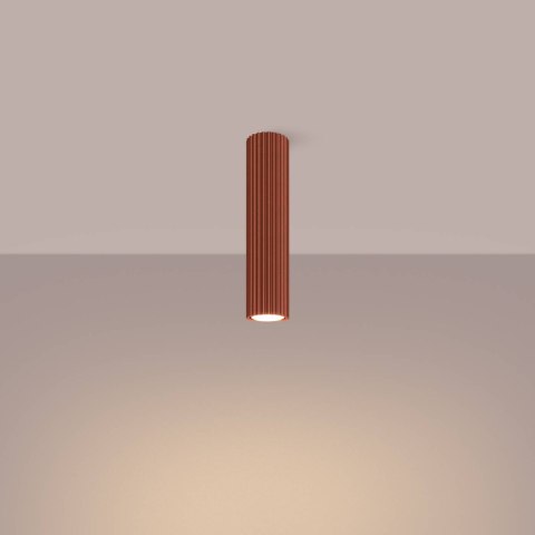 PLAFON LAMPA SUFITOWA REFLEKTOR TUBA SPOT KARBON 30 ochra czerwona