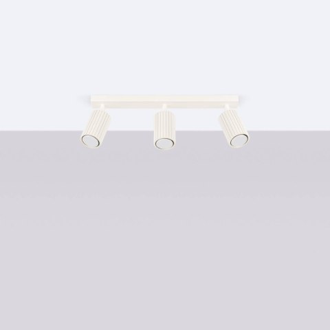 PLAFON LAMPA SUFITOWA REFLEKTOR LISTWA KARBON 3L beżowy