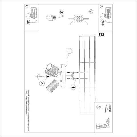 PLAFON LAMPA SUFITOWA REFLEKTOR KARBON 3P zielony oliwkowy