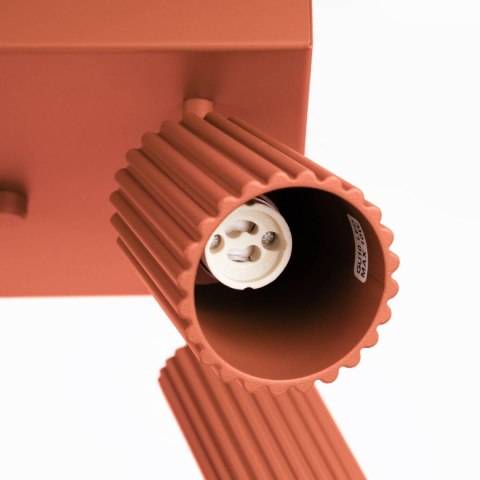 PLAFON LAMPA SUFITOWA REFLEKTOR LISTWA KARBON 4 ochra czerwona