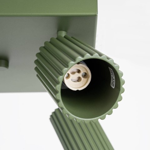 PLAFON LAMPA SUFITOWA REFLEKTOR LISTWA KARBON 4 zielony oliwkowy