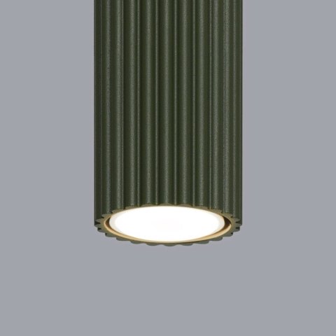 PLAFON LAMPA SUFITOWA REFLEKTOR TUBA SPOT KARBON 40 zielony oliwkowy