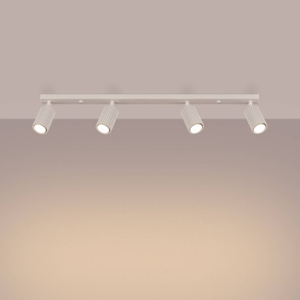 PLAFON LAMPA SUFITOWA REFLEKTOR SOLLUX  KARBON 4L beżowy